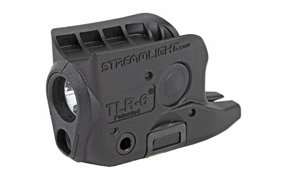 Image of Streamlight TLR-6 For Glock42/43 W/Laser with Streamlight TLR-6
  Tac Light with Laser, Fits Glock 42/43, Black, C4 LED, 100 Lumens, Red Laser, 2x CR1/3 N Lithium Batteries 69270., ideal for various uses.