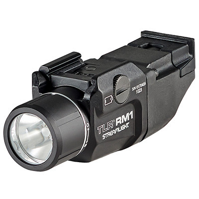 Streamlight TLR RM 1 – 500 lumen tactical light with 11,000 candela and 210m beam. Includes pressure and push-button switches. Ideal for long gun setups. Compact and powerful.