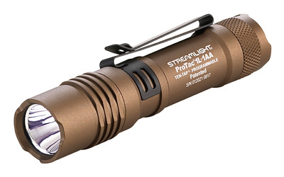 Image of Streamlight ProTac 1L/1AA COYOTE BRN with Streamlight ProTac
  Flashlight, C4 LED 350 Lumens, One CR123, One AA, Coyote Brown 88073., ideal for various uses.
