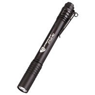 Image of Streamlight Stylus Pro WHITE LED with Streamlight Stylus Flashlight
  White LED, 100 Lumen, Black, 2X AAA Batteries 66118., ideal for various uses.
