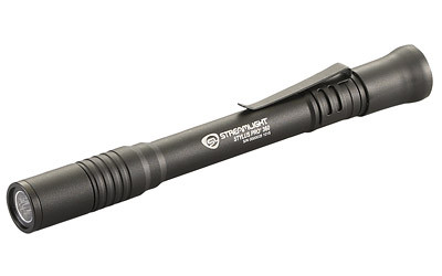 Image of Streamlight Stylus Pro 360 with Streamlight Stylus Pro 360
  Flashlight, Two AAA Batteries, Nylon Holster and Lanyard, Blk w/ White LED, 65 lumens, 6.5 hour Run Time 66218., ideal for various uses.