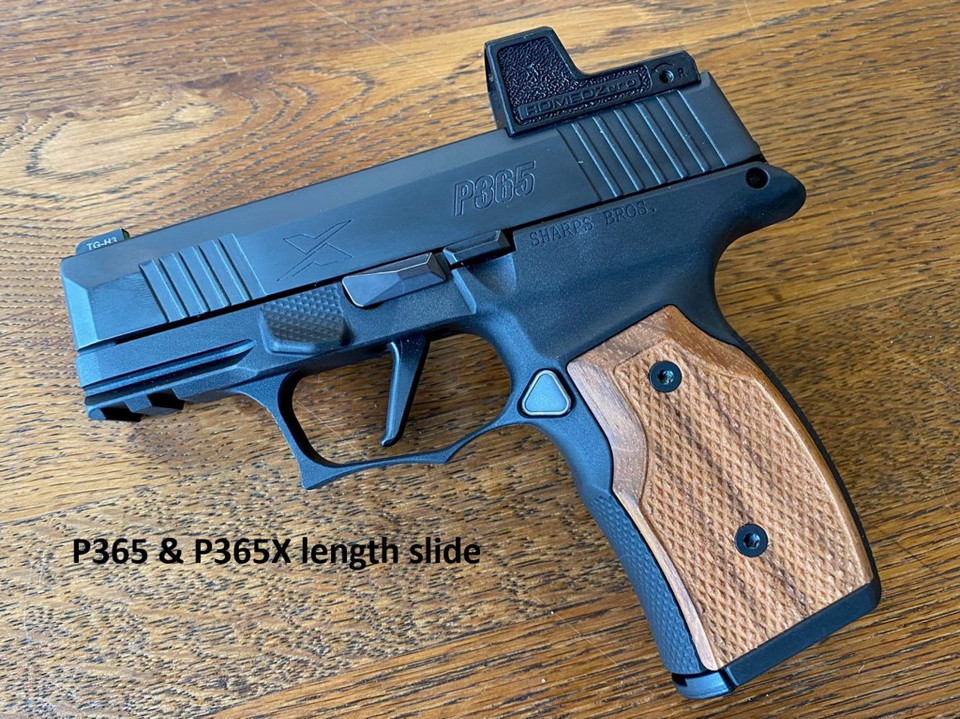 Sharps P365X Grip Module shown with P365X slide