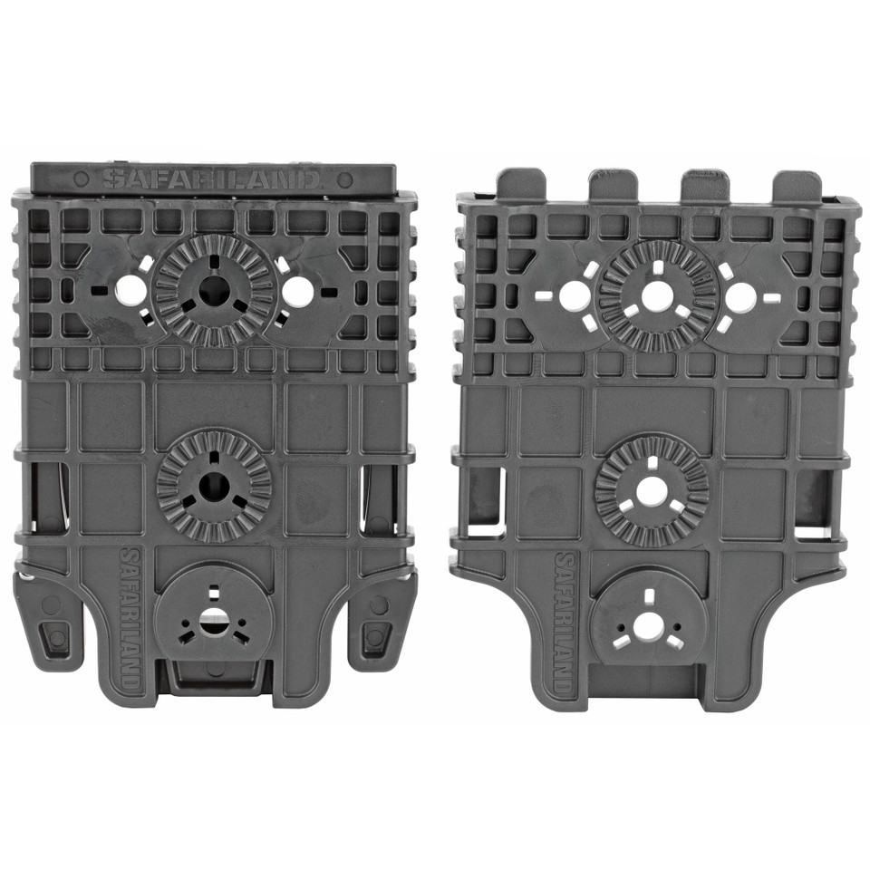 Safariland Quick Locking System Kit: 1 QLS 19 fork and 2 QLS 22 receivers.