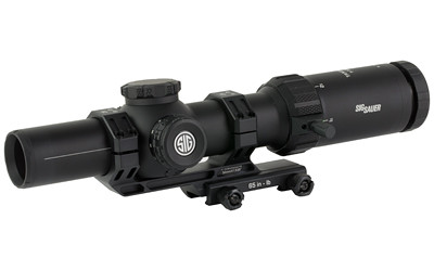 Image of SIG TANGO MSR RIFLE SCOPE 1-10X26 FFP MSR-BDC10 with Sig Sauer TANGO MSR
 Rifle Scope, 1-10X26, First Focal Plane MSR BDC10 Reticle, Illuminated, 26mm Objective, 34mm Main Tube, Matte Finish, Black, Includes 1.53"34mm Alpha-MSR Cantilever Moun...