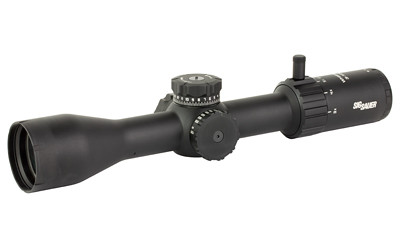 Image of SIG WHISKEY4 RIFLE SCOPE 3-12X44 SFP BDC BLK with Sig Sauer Whiskey 4 Rifle Scope
  3-12X44mm, 30mm Main Tube, Second Focal Plane, BDC Reticle, Matte Finish, Black SOW43001., ideal for various uses.
