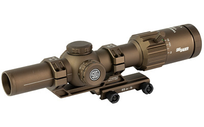 Image of SIG TANGO MSR RIFLE SCOPE 1-8X24 MSR-BDC8 COY with Sig Sauer Tango MSR
 Rifle Scope, 1-8X24, BDC8 Illuminated Reticle, Second Focal Plane, 30mm Main Body Tube, Matte Finish, Coyote Brown, Includes Alpha MSR Mount and Flip Back Covers SOTM81200...