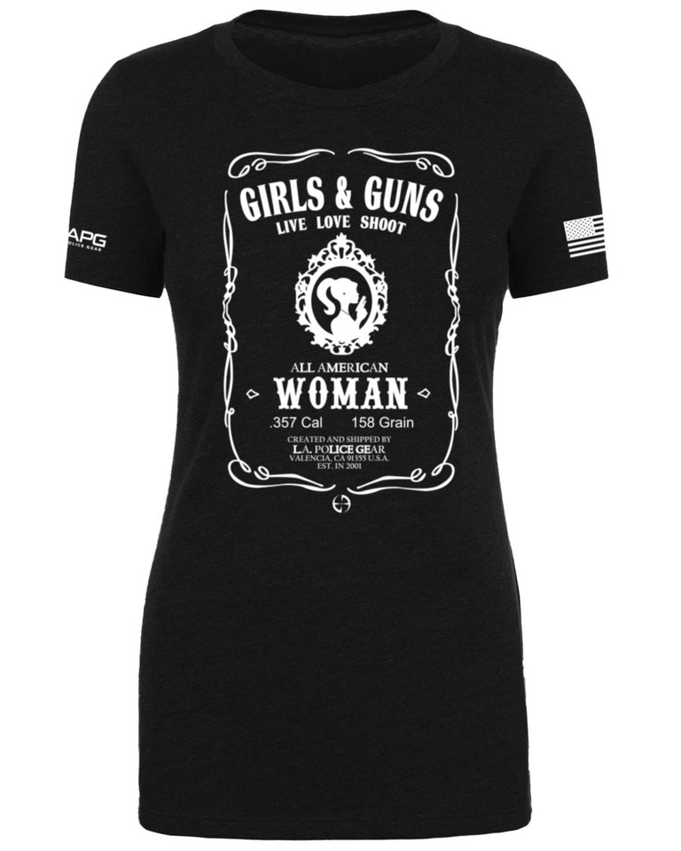 LA Police Gear Women's Girls & Guns T-Shirt