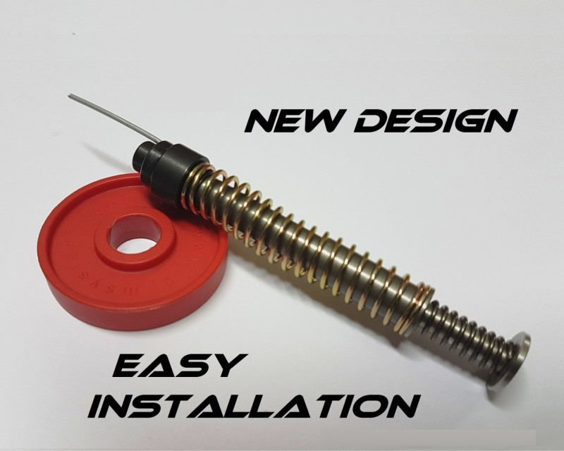 DPM Mechanical Recoil System for Glock Gen 5 models 17, 22, 31, 34, 35, 37. Includes 9 adjustable spring/washer settings for competition, standard, or +P ammo.