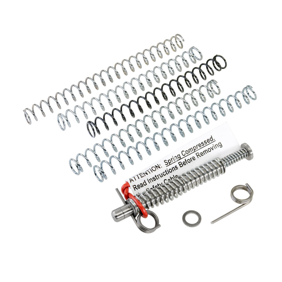 DPM Mechanical Recoil Reduction System for Glock 20L (Gens 1–3) drop-in multi-spring recoil rod with mandatory washer, 3 spring sets, and ~30 lb full-open buffering. Reduce felt recoil, protect slide/frame, and tune for your ammo. Lifetime warranty.