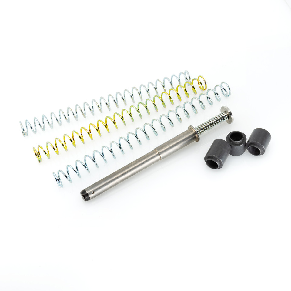 DPM Mechanical Recoil Reduction System for Sig Sauer P320 X-Five. Reduce recoil, protect your slide, and improve shooting speed and control. Lifetime warranty.