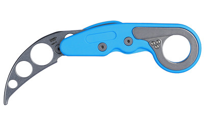 Image of CRKT PROVOKE TRNR BLUE NON-SHARPENED with Columbia River Knife & Tool Provoke Trainer
 Folding Knife, Kinematic Opening, Non-Sharpened, 2.48" Blade, Grivory Handle, 420J2 Steel, Blue Handle, Silver Blade 4041T., ideal for various uses.
