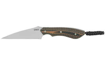 Image of CRKT S.P.E.W. RAZOR EDGE 3" PLN STS with Columbia River Knife & Tool Razor Edge S.P.E.W
 3" Fixed Blade Knife, Razor Edge, Plain Edge, 5Cr15MoV/Bead Blast, Black Zytel, Sheath 2388., ideal for various uses.