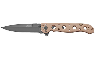 Image of CRKT M16-03BK BRNZ W/BK BLADE 3.55" with Columbia River Knife & Tool M16-03BK
 3.55" Folding Knife w/ Frame Lock, Plain Edge, 12C27 Sandvik Steel Blade, Oxide Finish, Stainless Steel Handle M16-03BK., ideal for various uses.