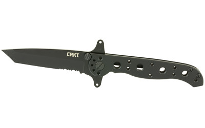Image of CRKT M16-10KSF 2.94" TANTO PLN BLK with Columbia River Knife & Tool M16
 Folding Knife, 3.94", Tanto Point, Dual Thumb Stud/Flipper/Pocket Clip, 8Cr12MoV/Black EDP, Stainless Steel, Plain Edge M16-10KSF., ideal for various uses.