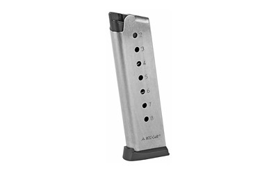 Image of MEC-GAR MAG 1911 45 ACP 8RD S/S with Mec-Gar USA Pistol Magazine
 45ACP, 8 Rounds, Fits 1911 Pistols, Steel, Silver MGCG4508SPF., ideal for various uses.