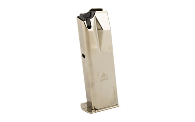 Image of MEC-GAR MAG RUGER P85/89 9MM 17RD NC with Mec-Gar USA Pistol Magazine
 9MM, 17 Rounds, Fits Ruger P85 Pistols, Steel, Silver, Nickel Finish MGRP8517N., ideal for various uses.