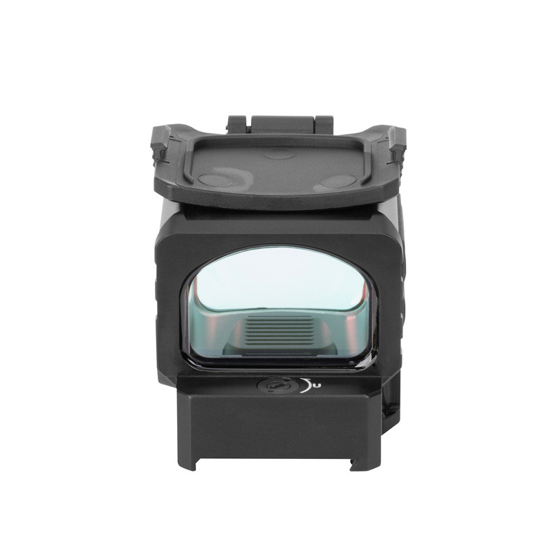 Holosun DPS-TH thermal red dot fusion sight with 640x480 thermal display, MRS reticle system, Shake Awake™, and solar failsafe. Rechargeable 18350 battery with USB charging.