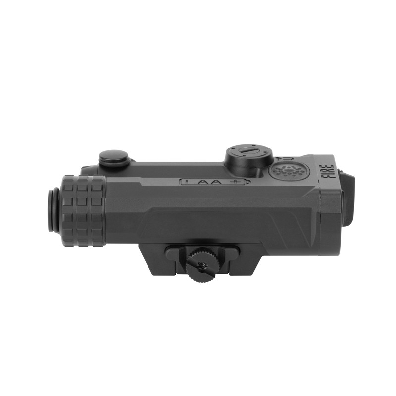 Shop the IRIS-GR1 green laser at Terran Gear USA – 5mW visible Class 3R laser, ultra-light 7075 aluminum housing, rear selector switch, and waterproof IPX8 rating.