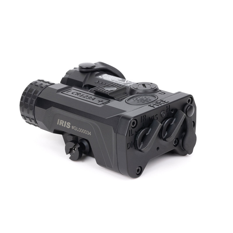 IRIS-3 by Terran Gear – Lightweight 3-function laser/illuminator with 60mW IR VCSEL, red VIS laser, and IR pointer. Perfect for night vision and tactical use.