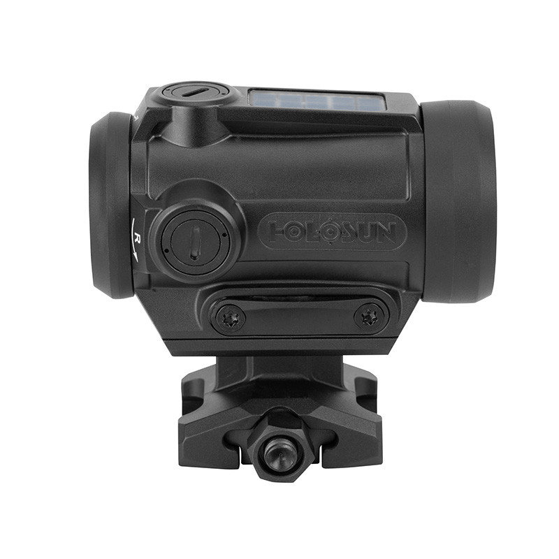 Holosun ARO-EVO SPR Gold red dot optic with SPR BDC reticle, Solar Failsafe™, Shake Awake™, and two mounts. Lightweight, gold reticle, 50,000-hour battery life, and IPX8 waterproof rating