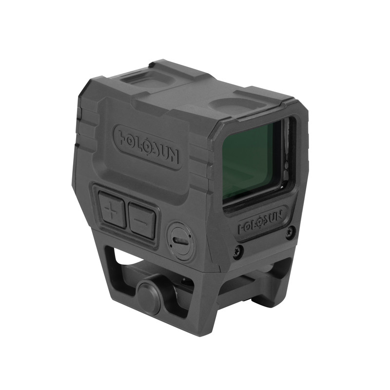 Holosun AEMS CORE X2 red dot sight with 2 MOA dot, 50,000 hour battery life, Shake Awake™, and new four-post lower 1/3 co-witness mount. Built with 7075 aluminum for serious use.