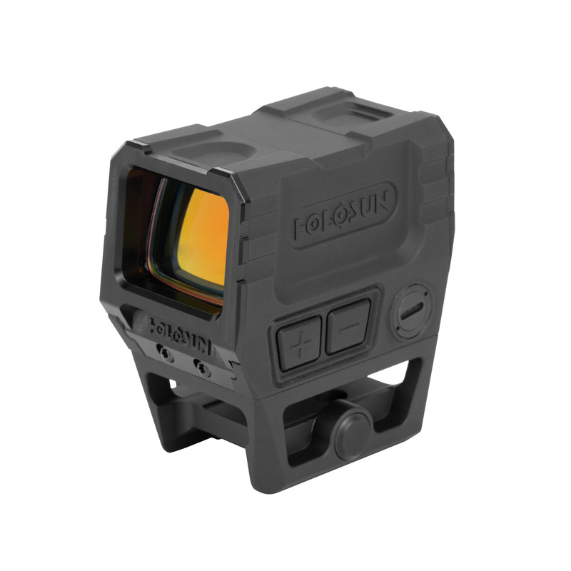 Holosun AEMS CORE X2 green dot sight features a 2 MOA reticle, 50,000-hour battery life, Shake Awake™, reduced parallax, and a new lower 1/3 co-witness mount in a rugged aluminum housing.