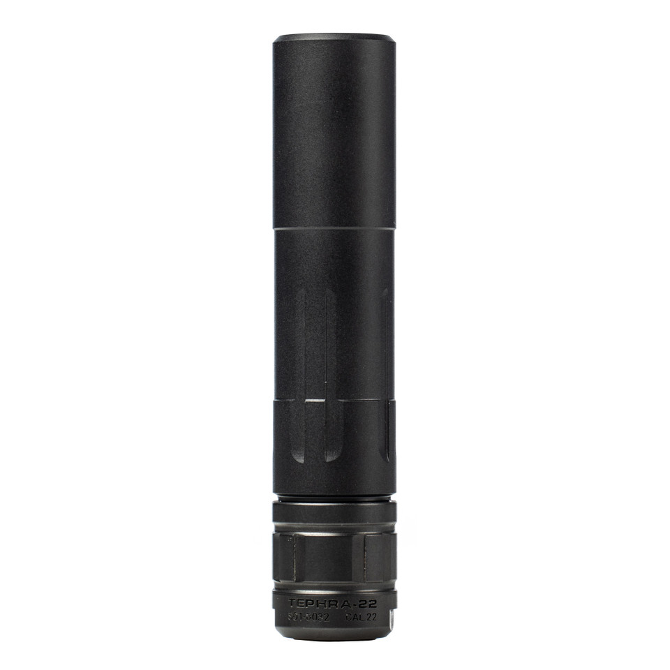 Image of Aero Precision TEPHRA-22, Suppressor, 22 LR/5.7X28MM, 17-4PH Stainless Steel Construction, Nitride Finish, Black APRS100027C with SKU: APRS100027C
  The Tephra-22 seamlessly combines form, durability, sound suppression, and serviceability into...