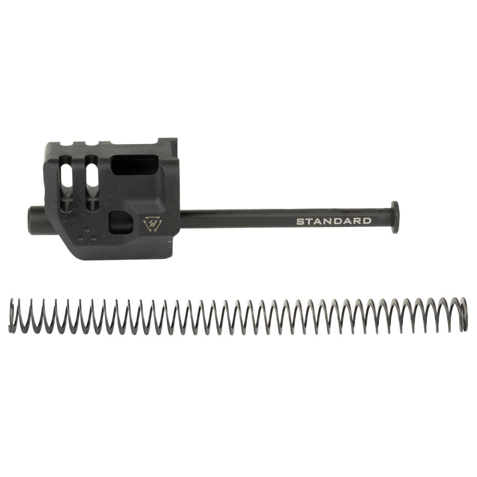 Image of Strike Industries Mass Driver Comp, 9MM, Fits Glock 17 Gen 4, Includes Recoil Spring/Guide Rod/Guide Rod Fitment Washer/Guide Rode Head, Black SI-G4-MDCOMP-S with SKU: SI-G4-MDCOMP-S
  The Strike Industries Mass Driver Compensator (MDC) repres...