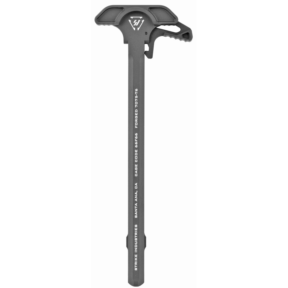 Image of Strike Industries Charging Handle, Extended Latch, Black SI-ARCH-EL-BK with SKU: SI-ARCH-EL-BK
  The new ARCH-EL Charging Handle from Strike Industries is a 7075 T-6 milled hard anodized charging handle featuring a larger latch surface that fu...