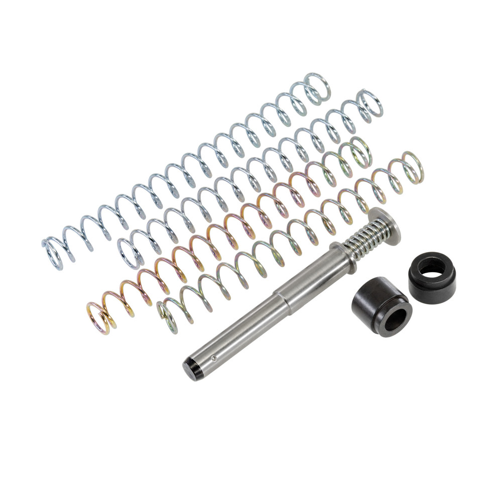 DPM Recoil Reduction System for Springfield Hellcat Pro Comp 3.7″ – Includes 4 springs and 2 spring plugs. Reduce recoil, improve control, and protect your pistol.