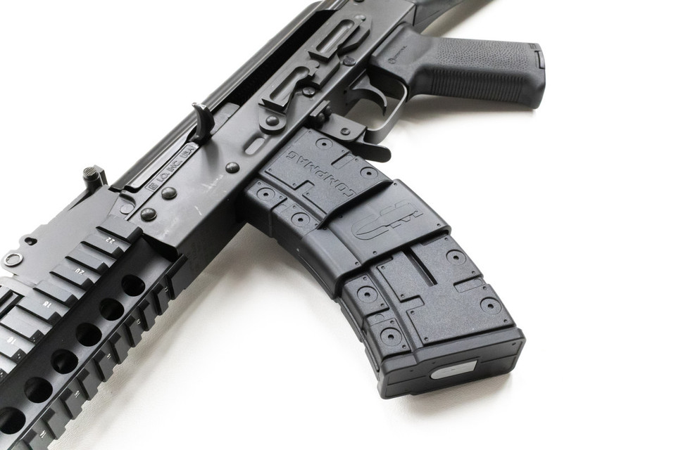 AK-47 CompMag – 10-round fixed magazine for CA & NY compliance. Quick install, no mods needed. Lifetime warranty. Compatible with double-stack AK-47s.