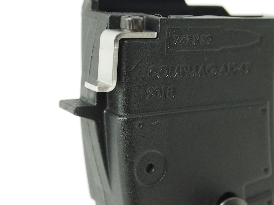 AK-47 Locking Plate for milled receiver rifles. Secure your CompMag with this stainless steel plate. Includes screws. Made in the USA. Easy install.