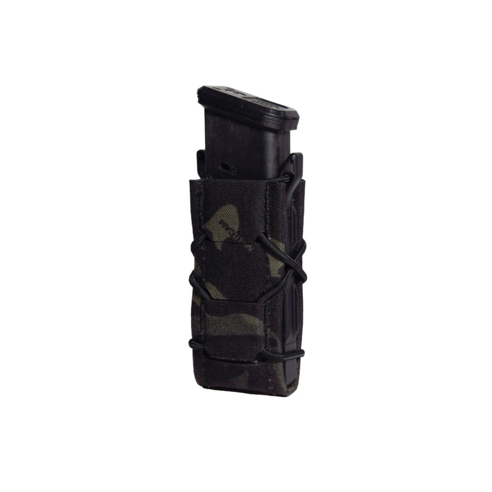 Image of High Speed Gear TACO GEN 2, Magazine Pouch, Fits (1) Pistol Magazine, Nylon/Thermoplastic Construction, Multicam Black 24PT00MB with SKU: HSGI24PT00MB
  The Generation 2 Pistol TACO is sleeker, lighter, and more versatile than the original. Li...
