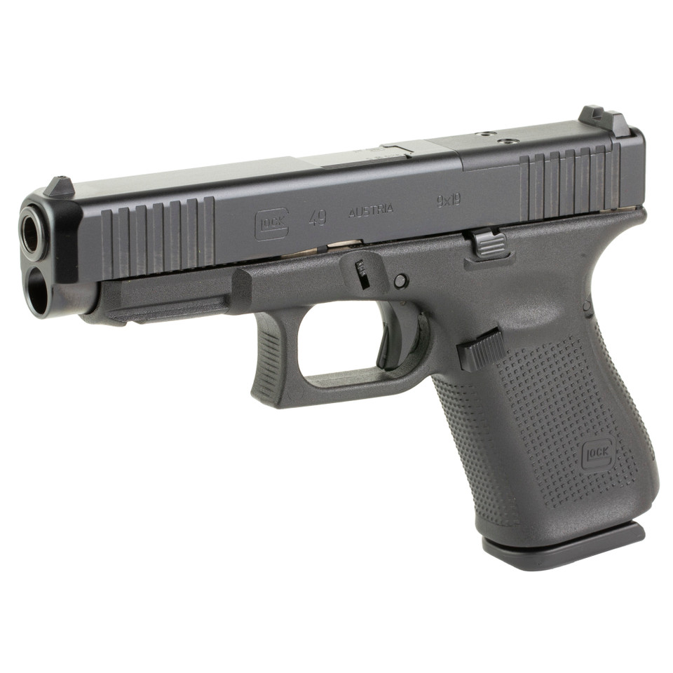 Image of GLOCK 49 M.O.S., TALO Exclusive, Striker Fired, Semi-automatic, Polymer Frame Pistol, Full Size, 9MM, 4.49" Barrel, DLC Finish, Black, Interchangeable Backstraps, Optics Ready Slide, Fixed Sights, 15 Rounds, 3 Magazines PA495S203MOS with SKU: ...
