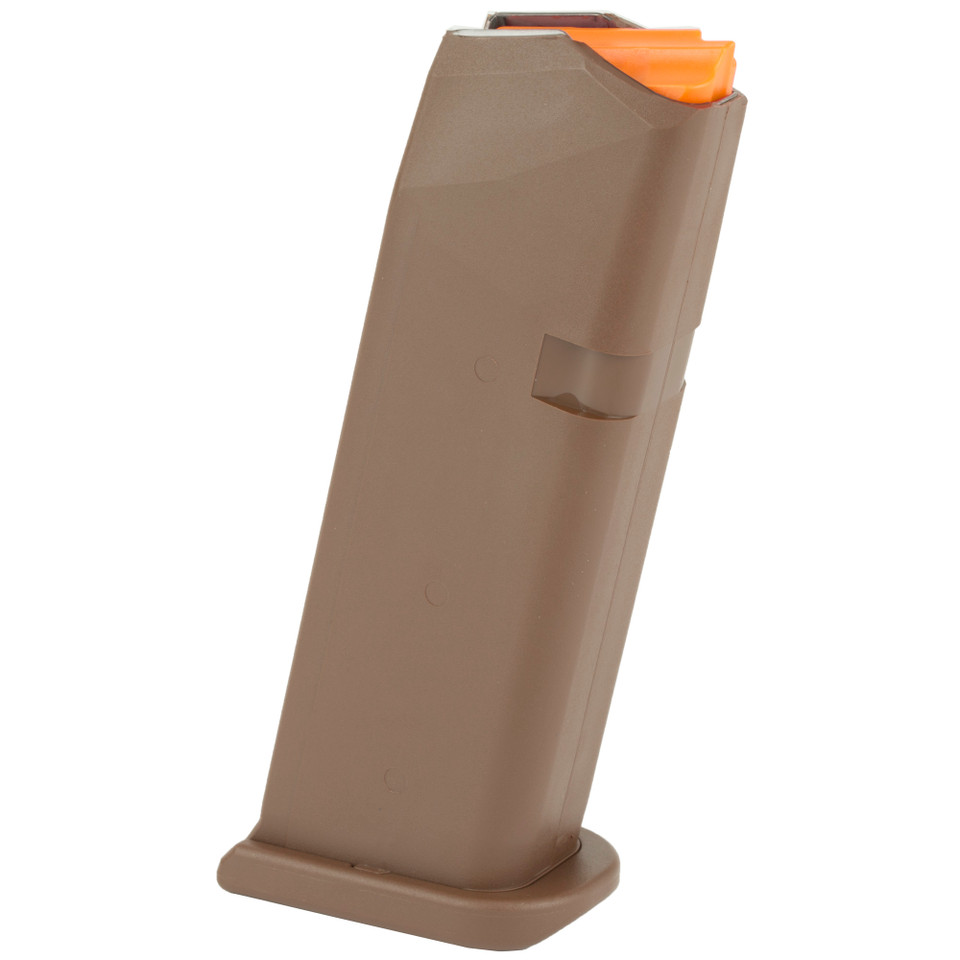 Image of Glock OEM Magazine 9MM - 15 Rounds For Glock 19 Orange Follower - Flat Dark Earth 47461 with Item Number: MGGL47461
  Experience unmatched reliability with this premium GLOCK magazine. Engineered for peak performance, each magazine features a ...