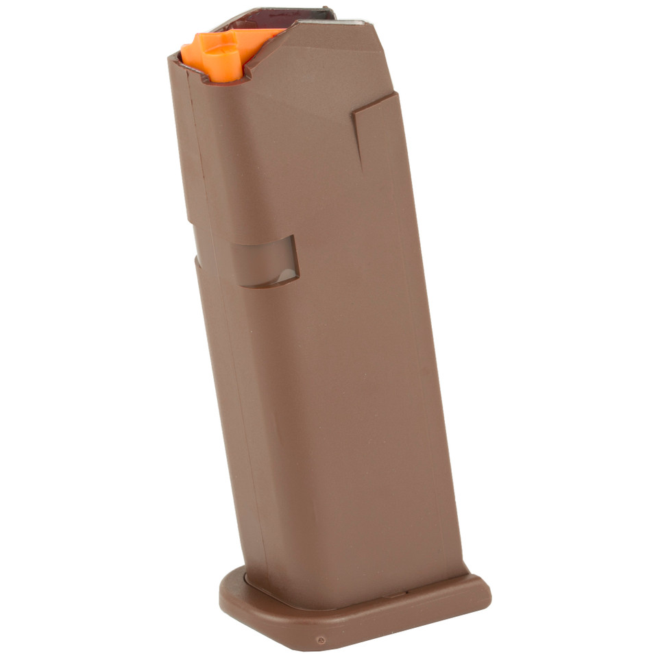 Image of Glock OEM Magazine 9MM - 15 Rounds For Glock 19 Orange Follower - Flat Dark Earth 47461 with Item Number: MGGL47461
  Experience unmatched reliability with this premium GLOCK magazine. Engineered for peak performance, each magazine features a ...