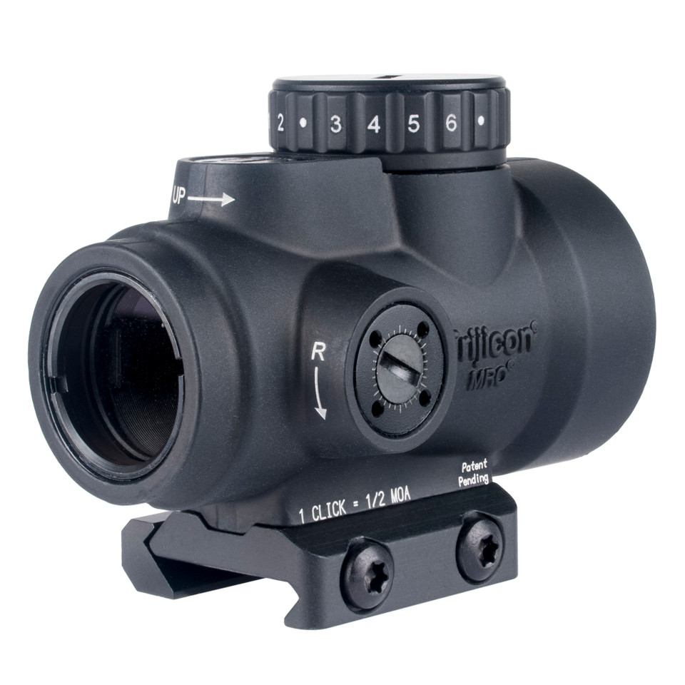 Image of Trijicon MRO SD 2MOA Green Dot - includes Low Mount - in Black with SKU: TR2200331
  Trijicon MRO (Miniature Rifle Optic) SD - Green Dot Reflex Sight
  
  Experience rapid target acquisition with the Trijicon MRO (Miniature Rifle Optic) SD. Th...