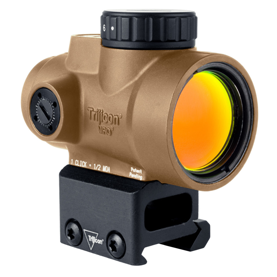 Image of Trijicon MRO SD 2MOA Green Dot - includes Full Co-Witness Mount Coyote Brown with SKU: TR2200348
  Elevate your shooting experience with the Trijicon MRO (Miniature Rifle Optic) SD. This sealed, miniature reflex sight is engineered for rapid t...