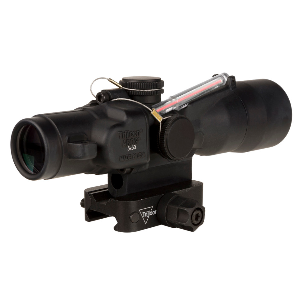 Image of Trijicon ACOG 3x30mm Dual Illuminated Red Crosshair .300BLK/220 Grain, Includes Q-LOC Mount, Matte Finish, Black TA33-C-400383 with SKU: TRTA33-C-400383
  Discover the Trijicon ACOG (Advanced Combat Optical Gunsight) 3x30mm with a Red Crosshai...