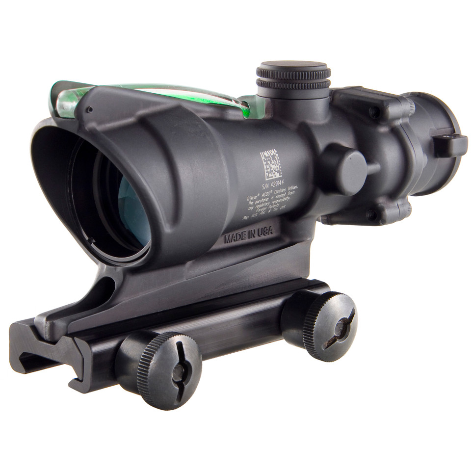 Image of Trijicon ACOG 4X32mm Riflescope with Green Dual Illuminated, .223 Chevron Reticle, With TA51 Mount TA31F-G with Product SKU: TRTA31F-G
  Elevate your shooting experience with the Trijicon ACOG (Advanced Combat Optical Gunsight). This compact, ...
