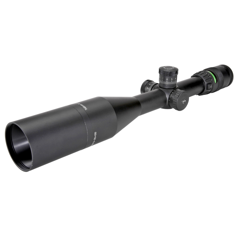 Image of Trijicon AccuPoint 5-20X50mm Riflescope - 30mm Tube - Green Mil-Dot Reticle, 1 Sunshade, 1 Trijicon Sticker, 1 Lenspen, 1 Set of Lens caps, 1 Accupoint Manual, 1 Warranty Card, Matte Finish TR23-2G with SKU: TRTR23-2G
  Experience legendary pe...