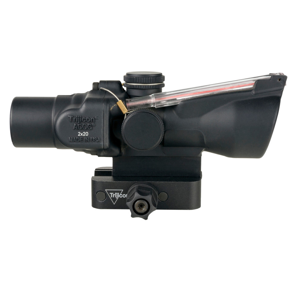 Image of Trijicon ACOG 2x20mm Dual Illuminated Red Crosshair - Includes Q-LOC Mount with SKU: TRTA47-C-400343
  Discover the Trijicon ACOG 2x20mm Red Crosshair, the optic trusted by elite military units like the U.S. Marine Corps and U.S. Special Opera...