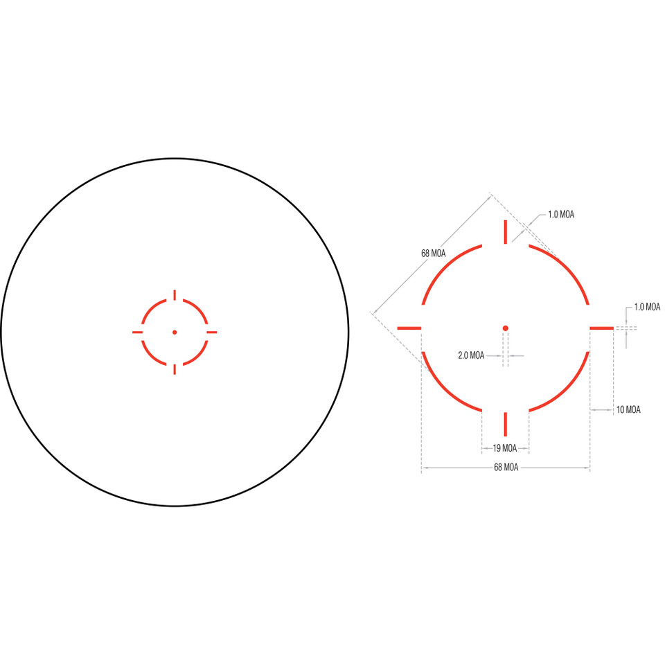 Image of Trijicon MRO HD Red Dot 1x25 2MOA Center Dot with 68MOA Circle Full Co-Witness Mount and 3X Magnifier with Adjustableustable Height Quick Release and Flip to Side Mount with SKU: TRMRO-C-2200057
  Discover the Trijicon Miniature Rifle Optic (M...