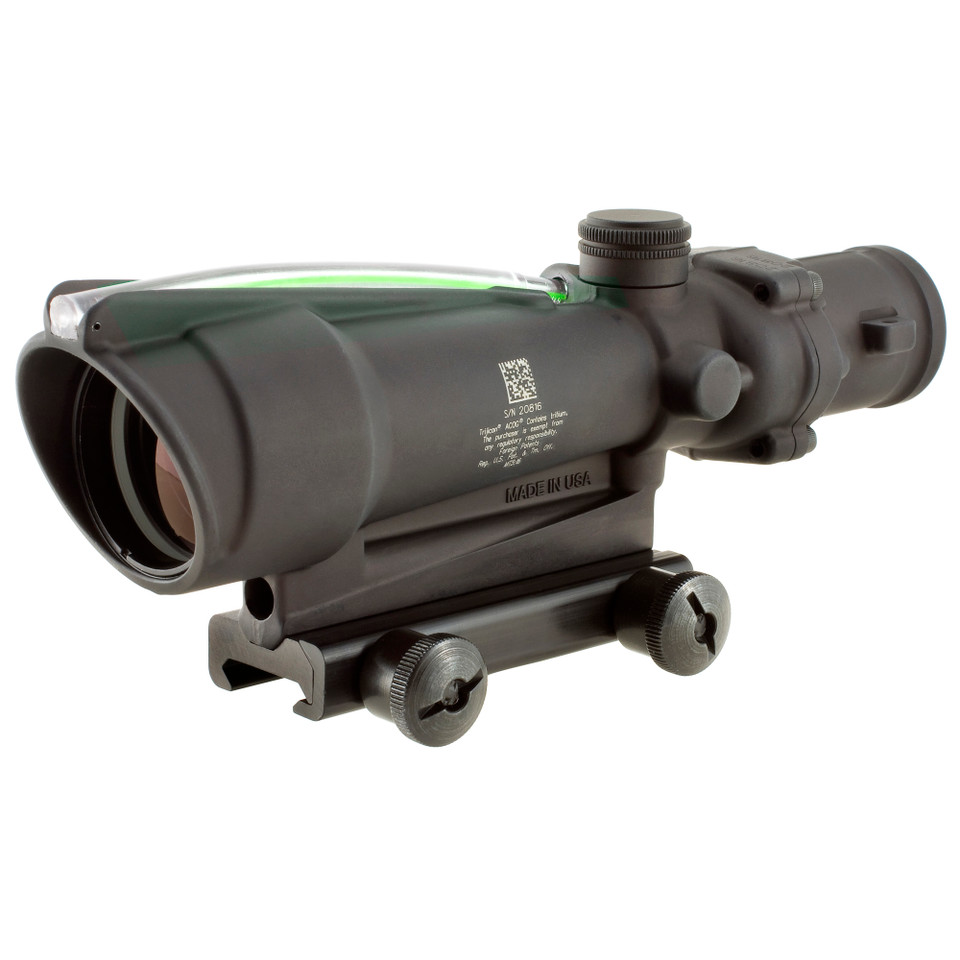 Image of Trijicon ACOG 3.5X35mm Riflescope with Dual Illuminated Green Horseshoe .223 Ballistic Reticle, With TA51 Mount TA11H-G with SKU: TRTA11H-G
  Experience Unmatched Precision with the Trijicon ACOG (Advanced Combat Optical Gunsight). This fixed-...