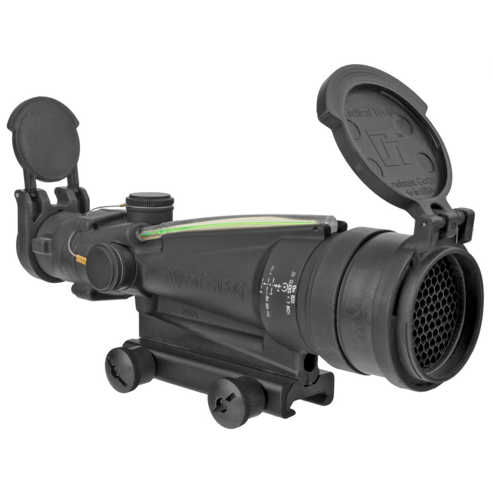 Image of Trijicon ACOG 3.5X35mm Riflescope with Dual Illuminated Green Horseshoe/Dot M249 Ballistic Reticle with TA51 Mount and ARD TA11MGO-M249 with SKU: TRTA11MGO-M249
 Experience unparalleled precision with the Trijicon ACOG (Advanced Combat Optical...