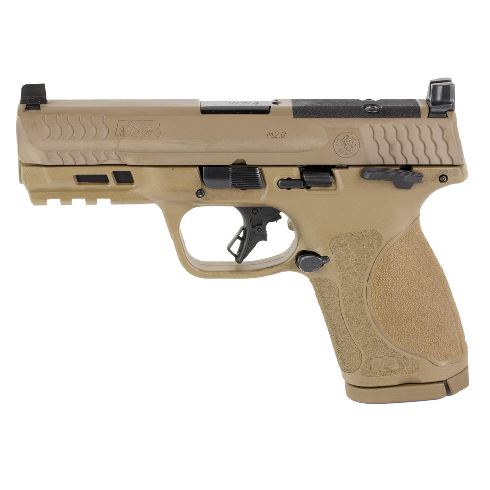 Image of S&W M&P M2.0 9MM 4" 15RD Thumb Safety Optics Ready FDE with SKU: SW13573
  Smith & Wesson M&P M2.0 Compact Optics Ready 9mm Pistol
  Discover the next evolution in the respected M&P polymer pistol line with the Smith & Wesson M&P M2.0 Compact....