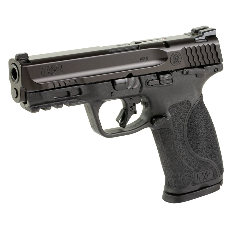 Image of S&W M&P9 M2.0 9MM 4.25" Stainless Steel Barrel 10RD in Black with Manual Safety - CA Compliant 14033 with SKU: SW14033
  Discover the advanced M&P M2.0 pistol, engineered for personal defense, sporting, and professional applications. This inno...