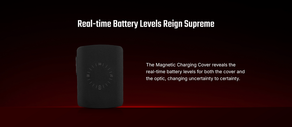 Osight S reflex red dot sight with rechargeable battery, magnetic charging cover, and RMSc footprint. Multi-reticle optic built for concealed carry and performance.
