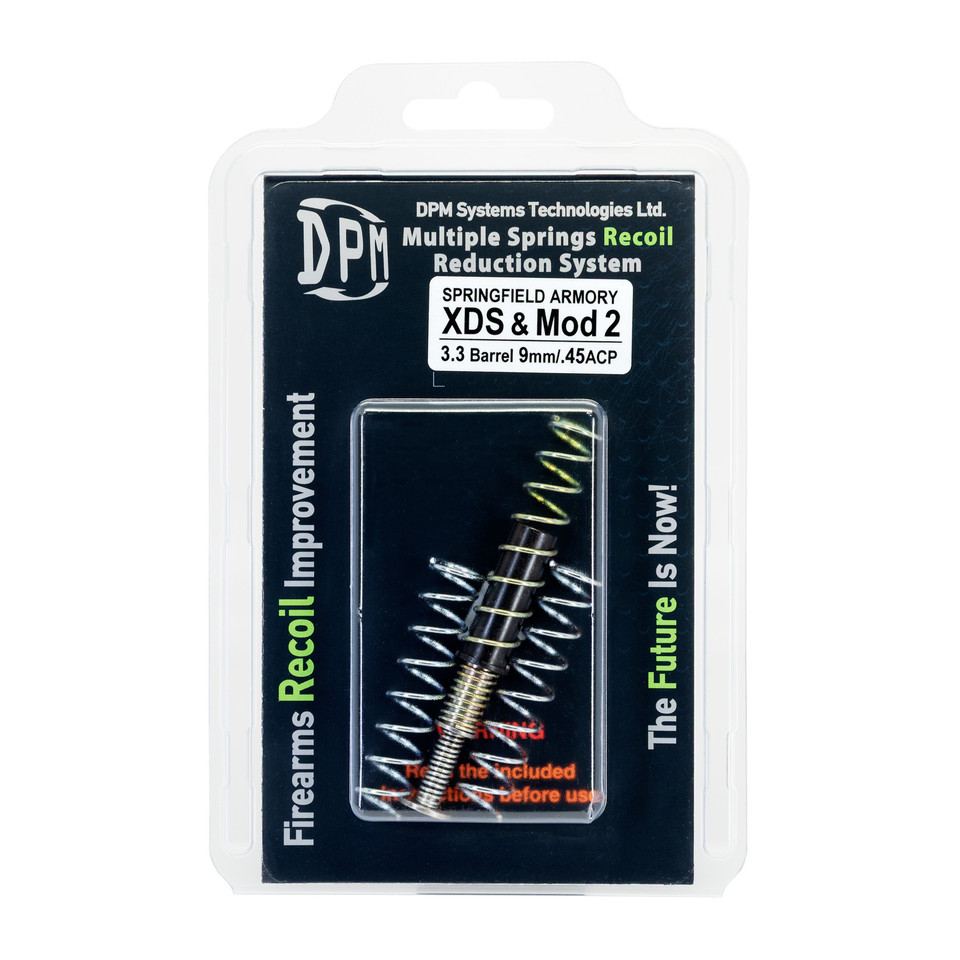 DPM Systems Telescopic Recoil Reduction System, specifically engineered for the Springfield Armory XDS 3.3" pistol in both 9mm and .45 ACP calibers