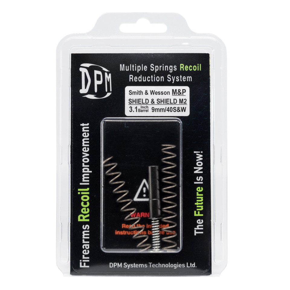 DPM Recoil Springs engineered for your S&W Shield, M2.0, and Plus models with 3.1" barrels in 9mm and .40 S&W calibers.